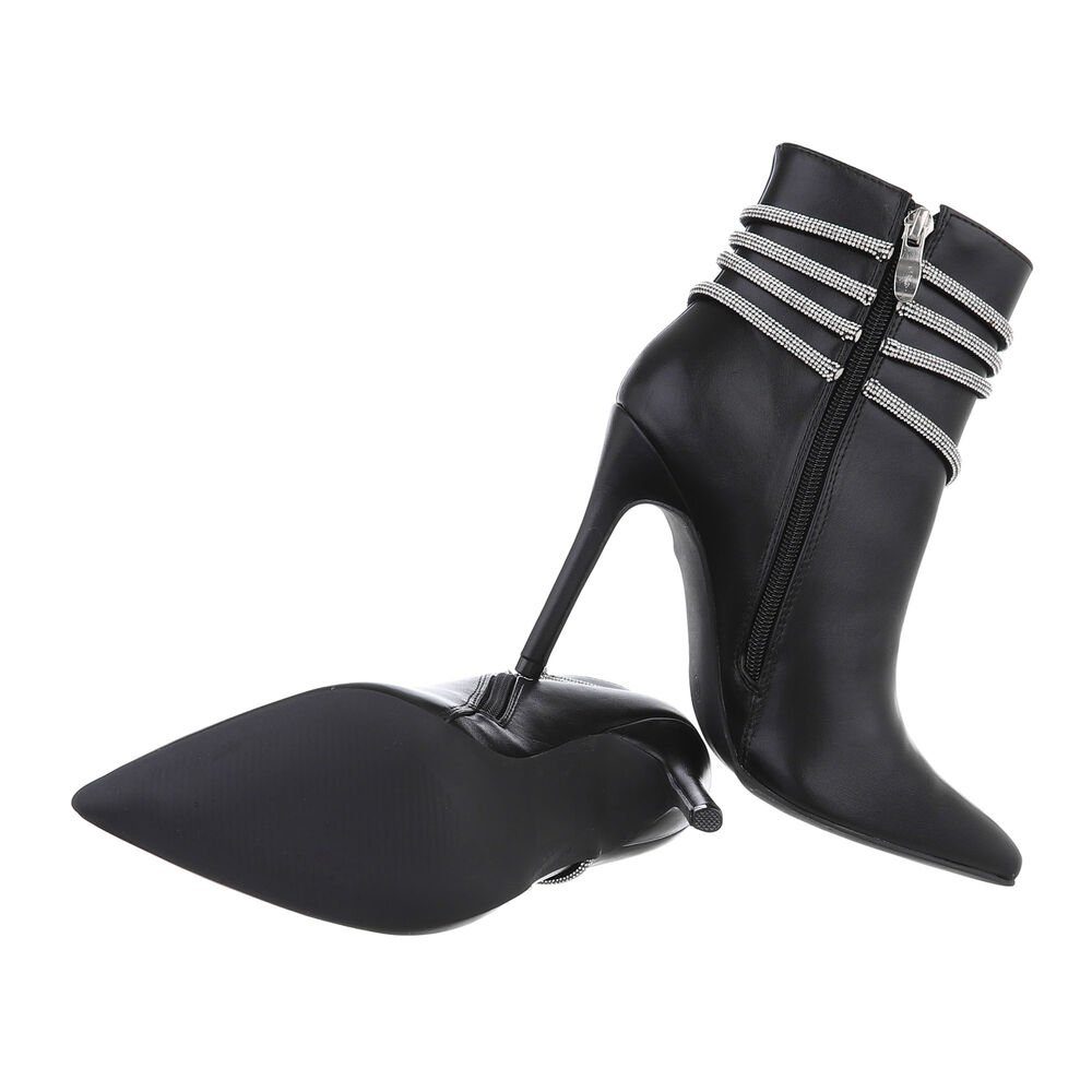 Ital-Design Damen Abendschuhe Elegant High-Heel-Stiefelette (84989583) günstig online kaufen