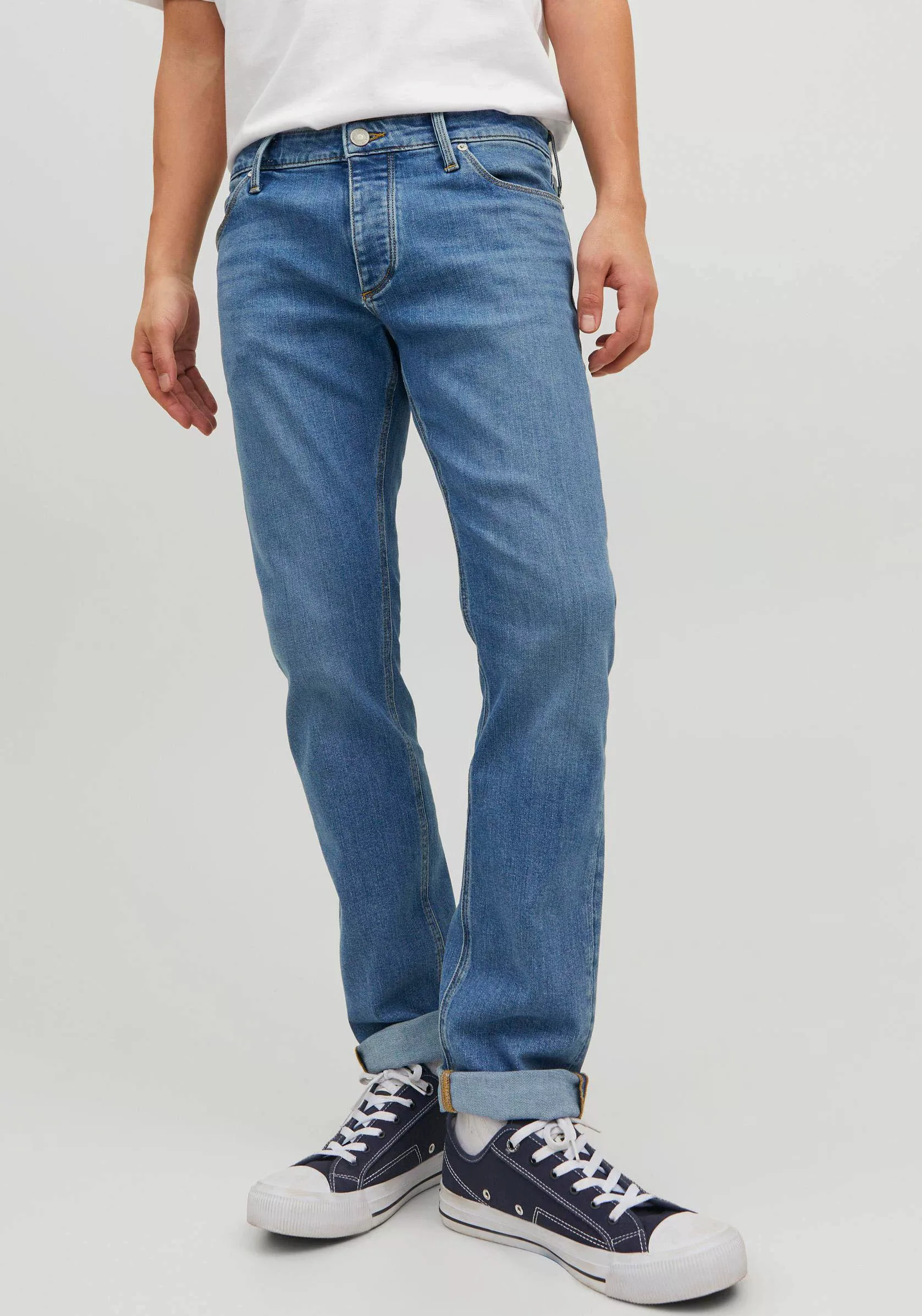 Jack & Jones Slim-fit-Jeans "JJIGLENN JJEVAN AM 377 LID" günstig online kaufen
