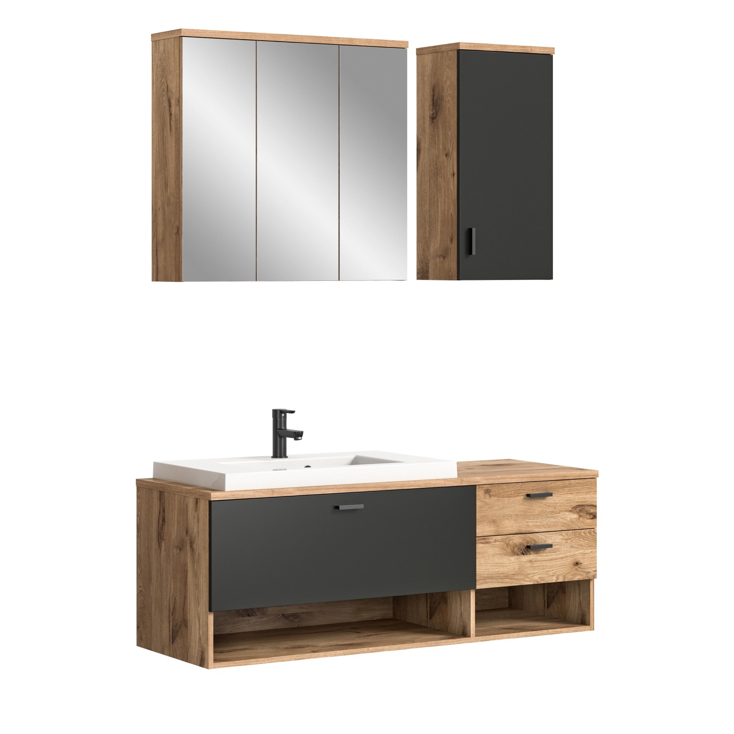 Badezimmer-Set GRADO B/H/T: ca. 140x192x48 cm günstig online kaufen