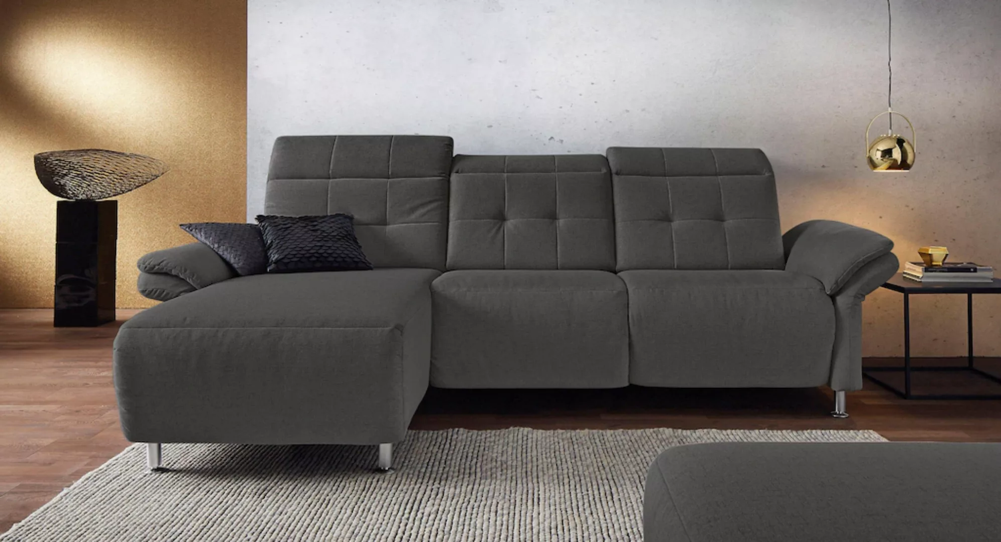 Places of Style Ecksofa Manhattan, 2 Sitze mit elektrischer Relaxfunktion, günstig online kaufen