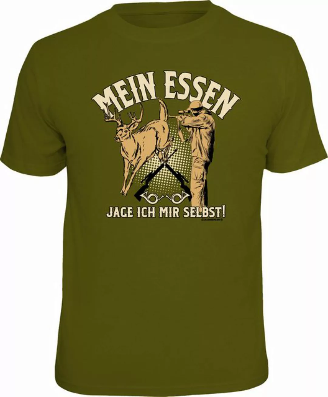 RAHMENLOS® T-Shirt für Jäger: Mein Essen jage ich mir selbst günstig online kaufen