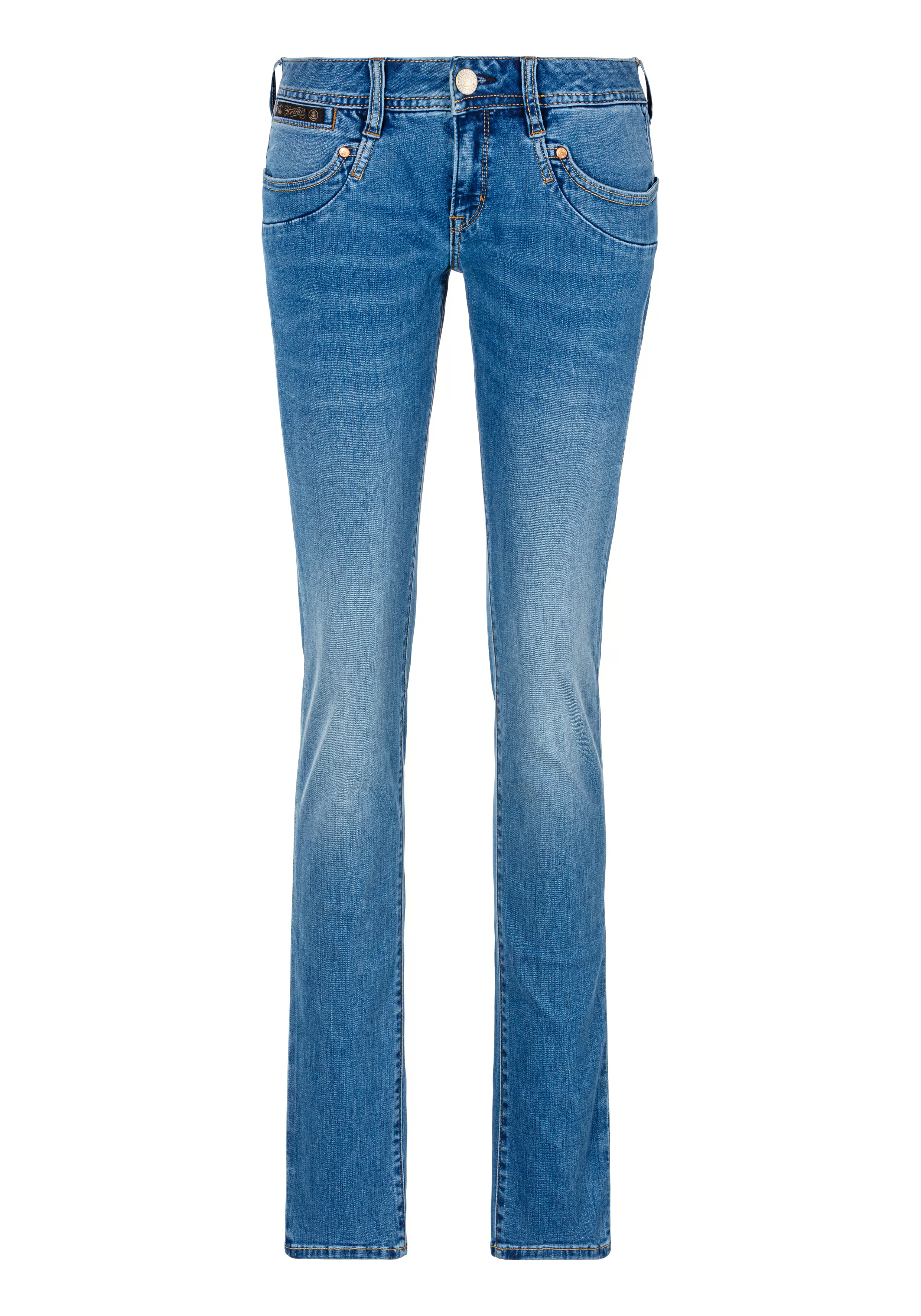 Herrlicher Slim-fit-Jeans Piper Slim Organic Denim mit Logoknöpfen an den G günstig online kaufen