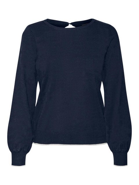 Vero Moda Strickpullover VMALMA LS O-NCK BUTTON BACK PULLOVER BOO günstig online kaufen