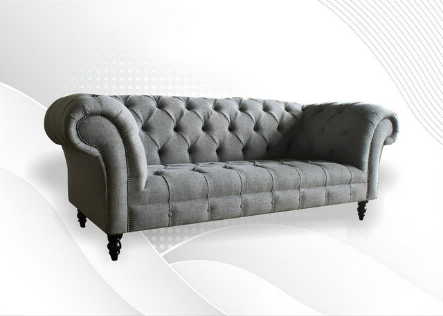 Xlmoebel Sofa Dreisitzer Samt Sofa Set in Grau, Hergestellt in Europa günstig online kaufen