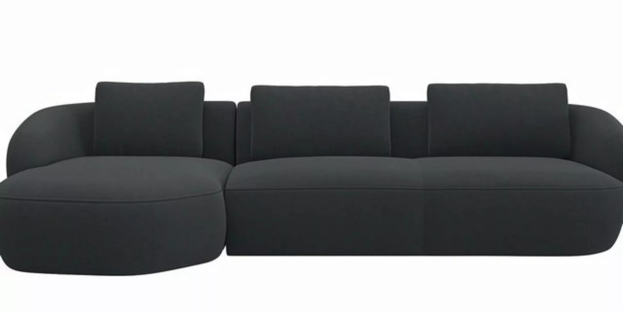 FLEXLUX Wohnlandschaft Torino, rund, L-Form, Sofa-Ecke mit Recamiere, Longc günstig online kaufen