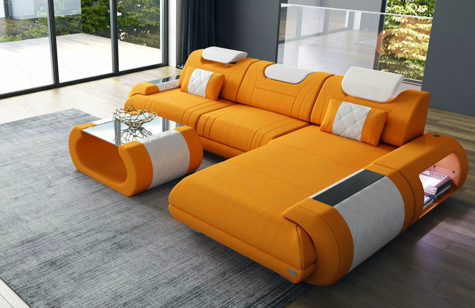 Sofa Dreams Ecksofa Polster Stoffsofa Rimini L Form M Mikrofaser Stoff Sofa günstig online kaufen