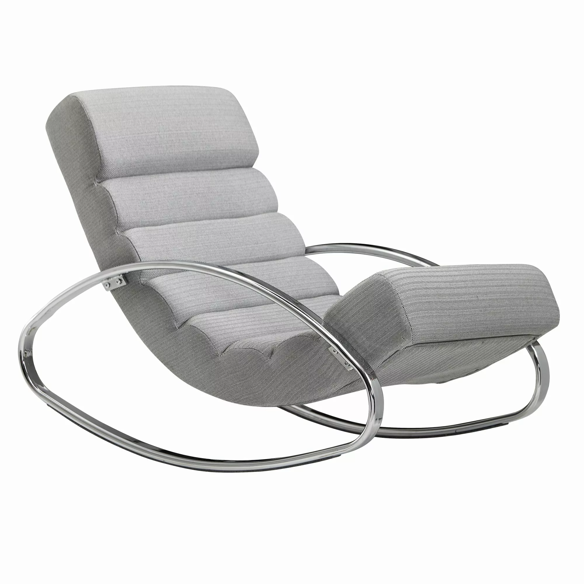 Relaxliege Grau / Silber 110 kg Belastbar Relaxsessel 61x81x111 cm | Design günstig online kaufen