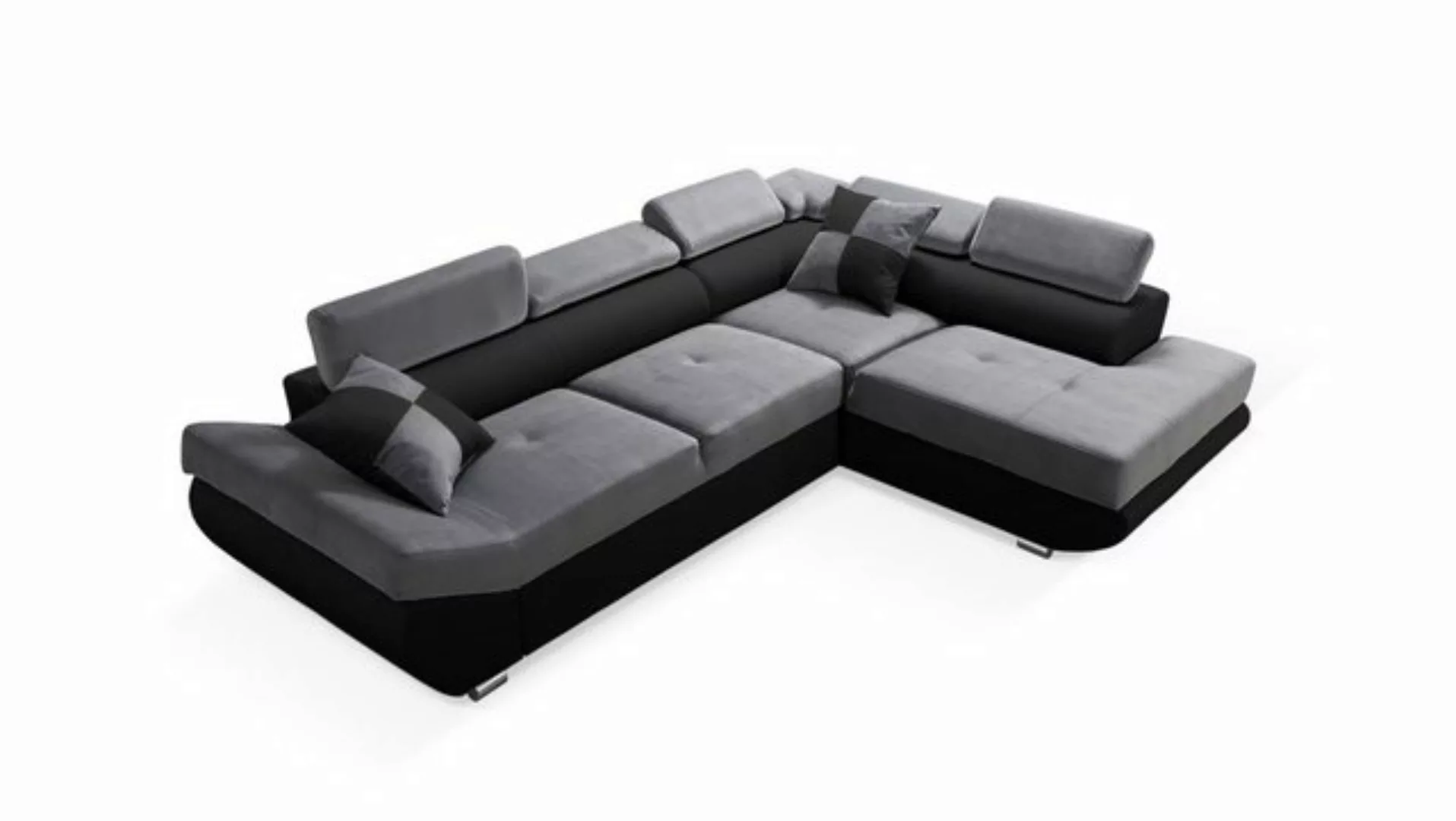 robin Ecksofa Saturn Sofa L-Form mit Schlaffunktion inkl. 2 Kissen günstig online kaufen
