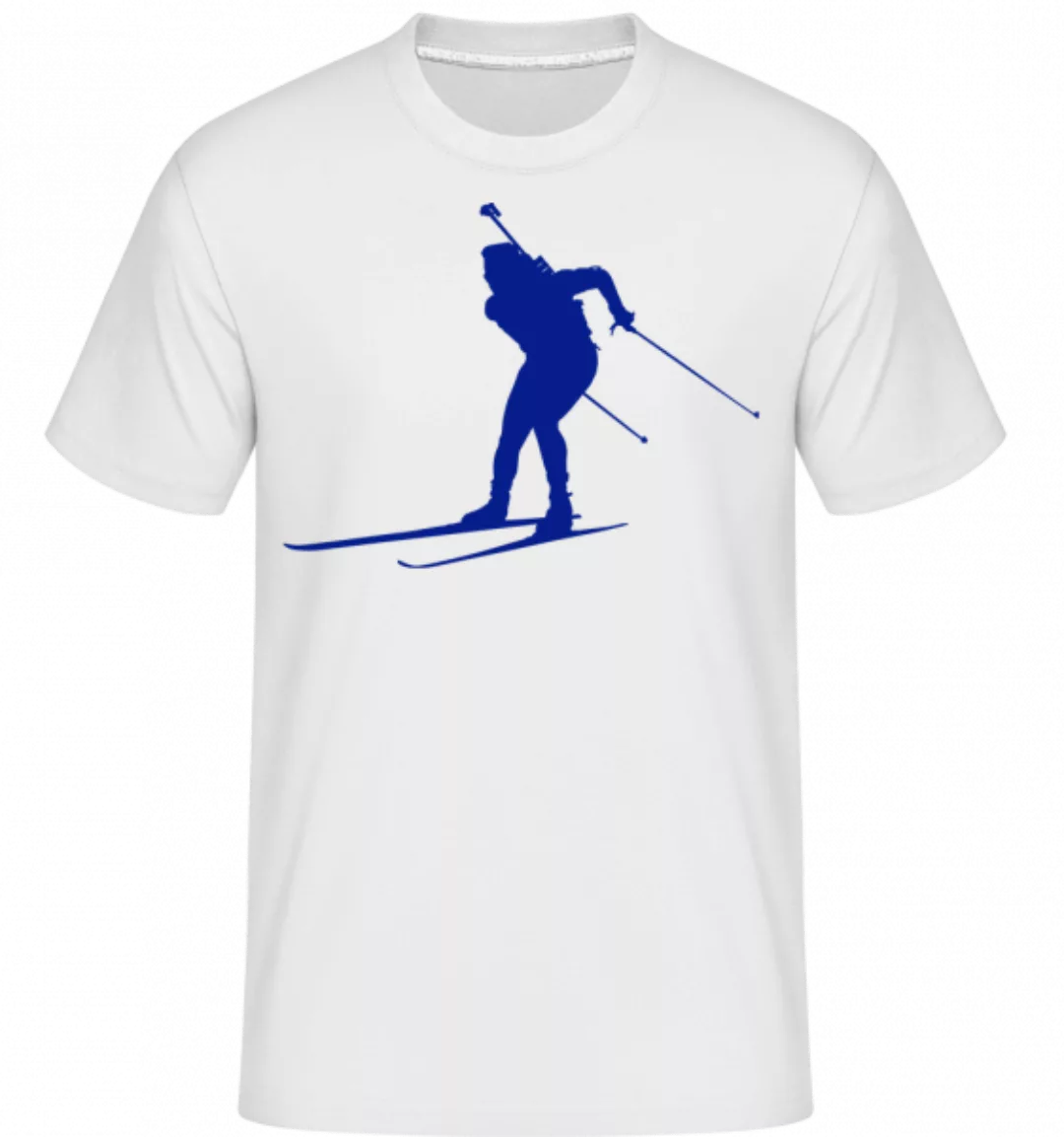 Skiing Cross Country Blue · Shirtinator Männer T-Shirt günstig online kaufen