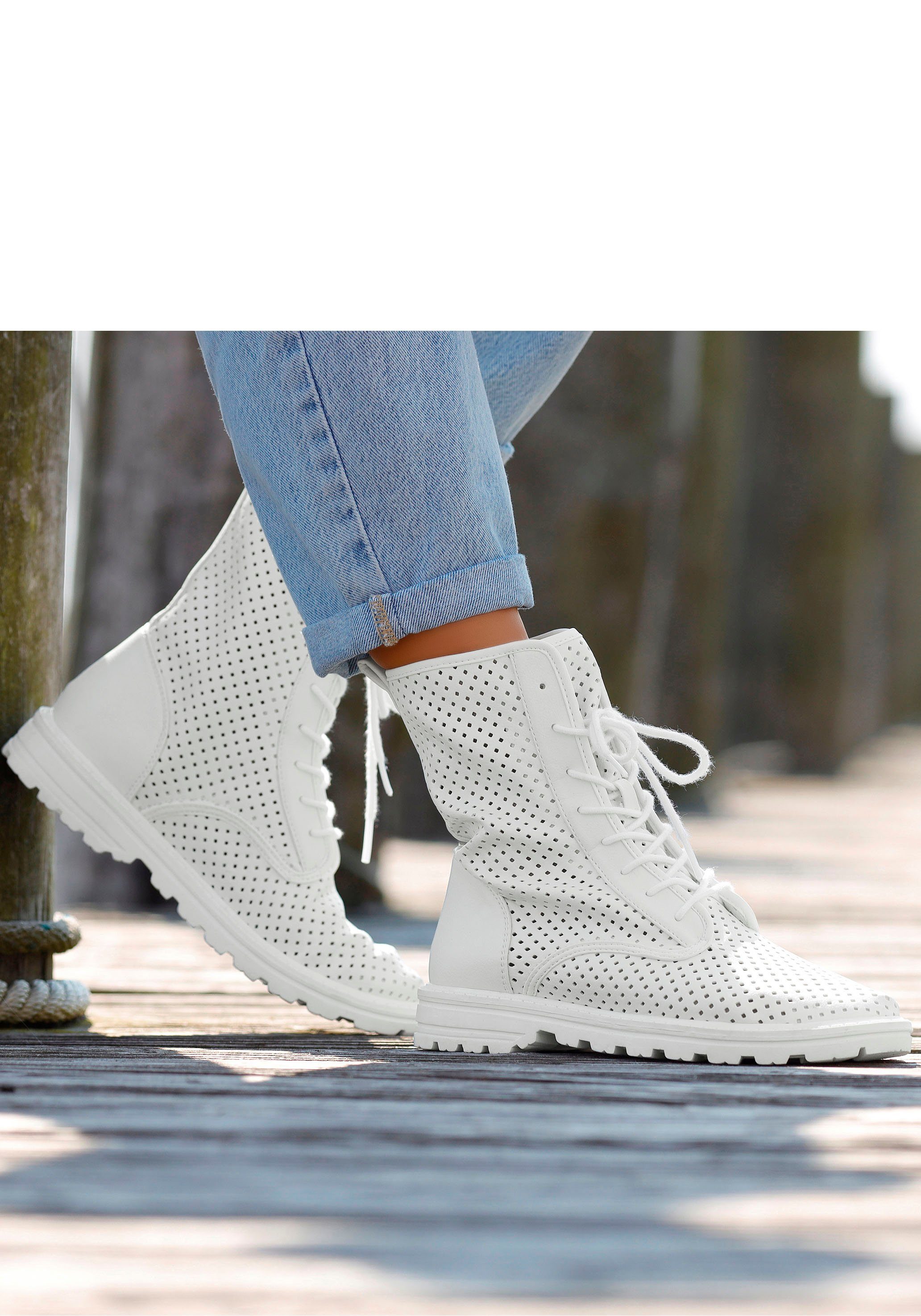 LASCANA Schnürstiefelette zum Schnüren mit modischen günstig online kaufen
