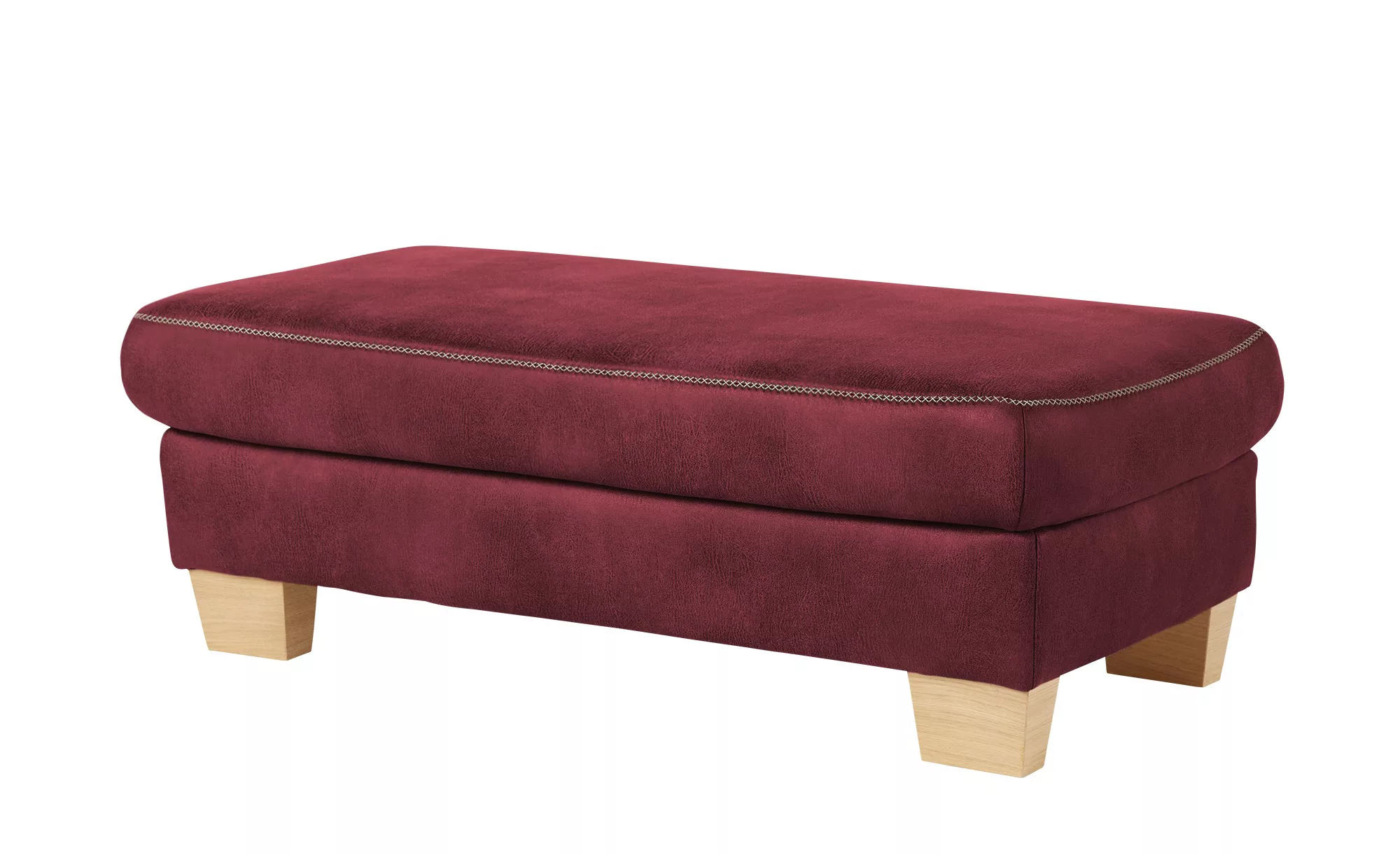 Mein Sofa bold XXL - Hocker  Beata ¦ rot ¦ Maße (cm): B: 130 H: 45 T: 65 Po günstig online kaufen