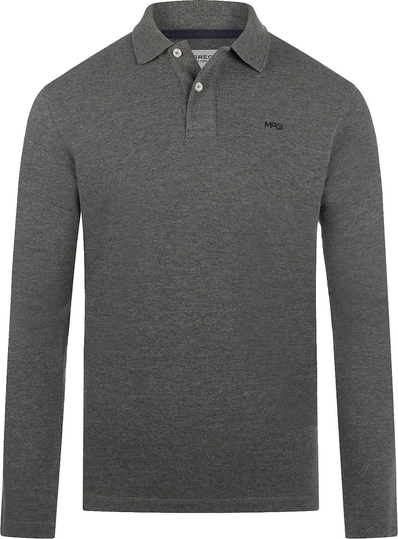 McGregor Long Sleeve Poloshirt Anthrazit - Größe M günstig online kaufen