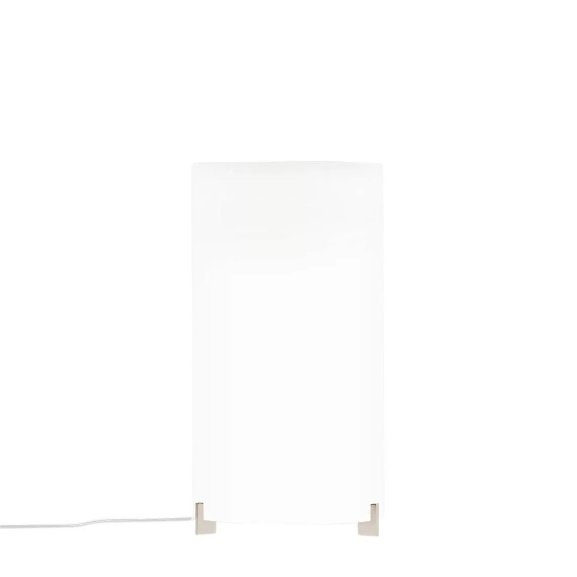 Prandina - CPL Small T1 Tischleuchte - matt weiß/Glas/H x Ø 33x18cm/Gestell günstig online kaufen