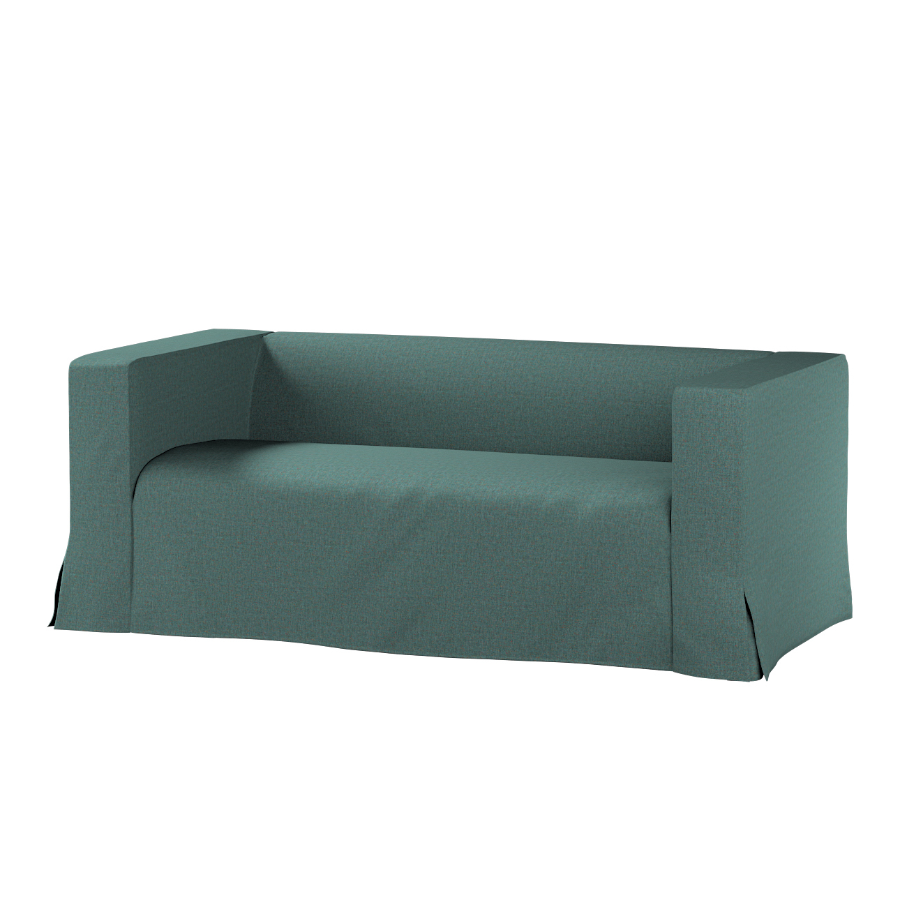 Bezug für Klippan 2-Sitzer Sofa, lang mit Kellerfalte, türkis, Klippan 2-er günstig online kaufen