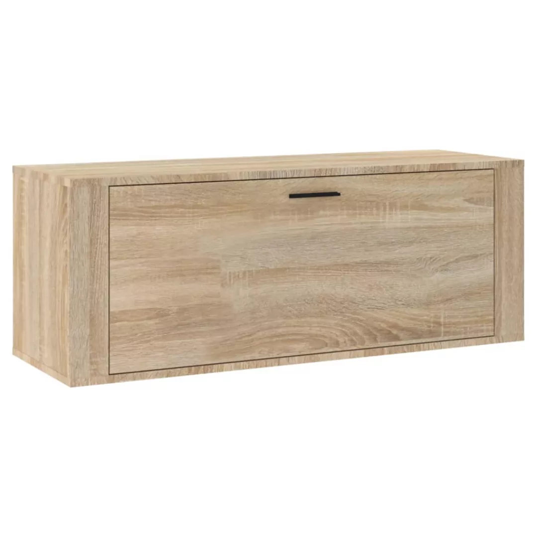 Vidaxl Wand-schuhschrank Sonoma-eiche 100x35x38 Cm Holzwerkstoff günstig online kaufen