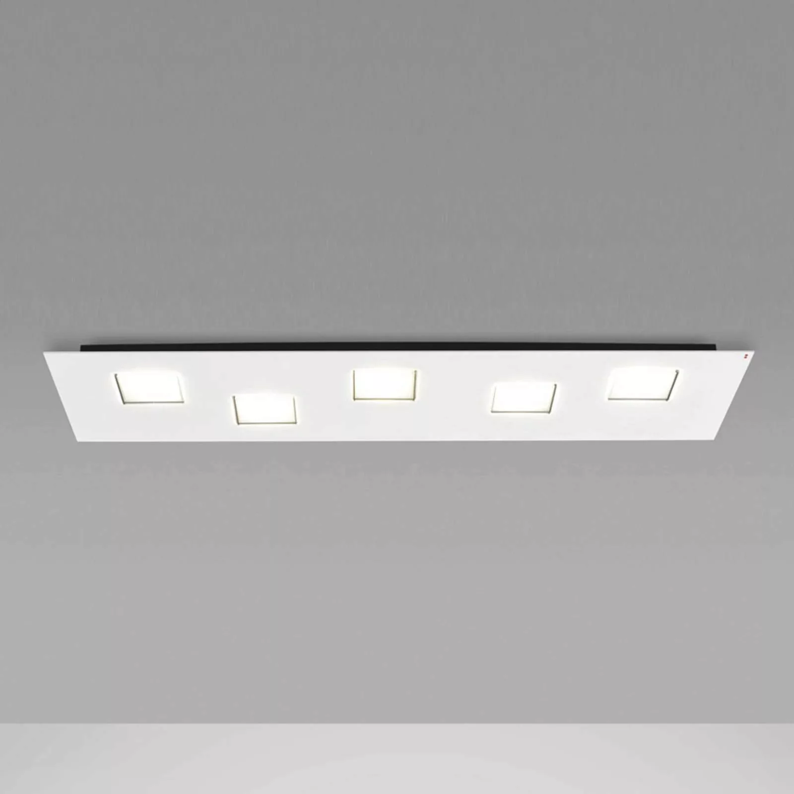 Fabbian Quarter - weiße LED-Deckenlampe 5flg. günstig online kaufen