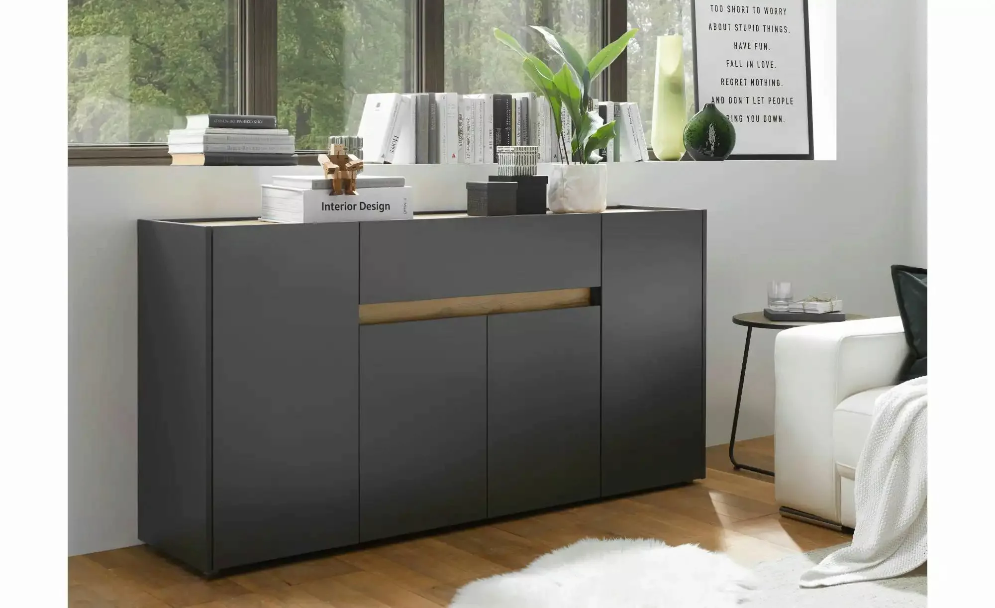 Sideboard   Cande ¦ grau ¦ Maße (cm): B: 170 H: 40 Kommoden & Sideboards > günstig online kaufen