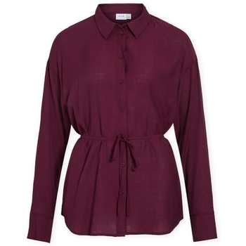 Vila  Blusen Hikka Long Shirt - Fig günstig online kaufen