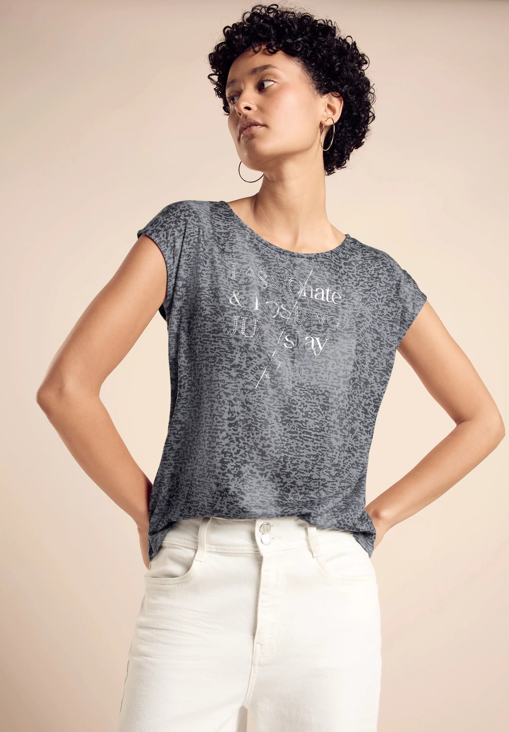 STREET ONE Shirttop, mit All-Over Print günstig online kaufen