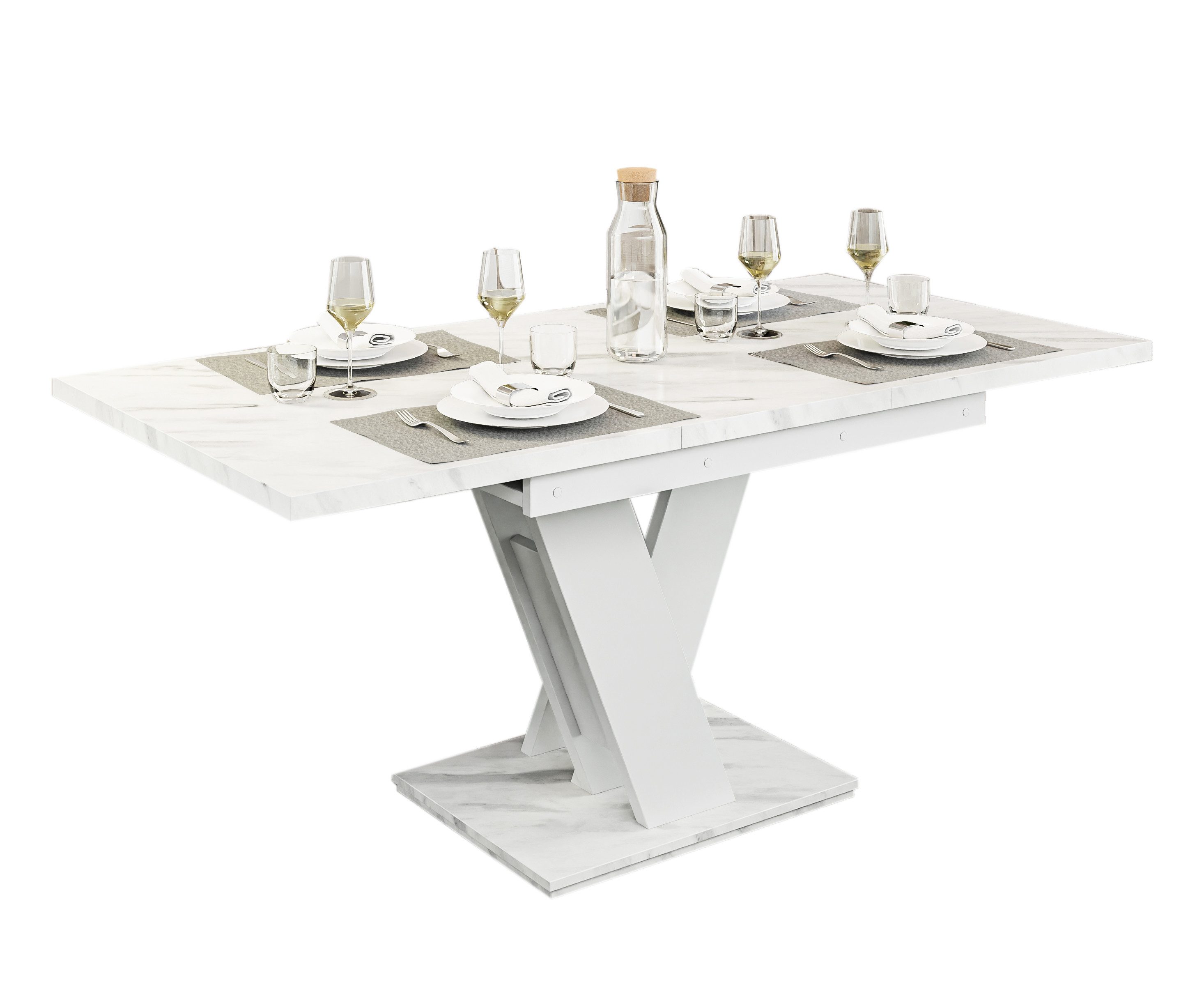 Compleo Esstisch Vinci Esszimmertisch, ausziehbar 120-160 günstig online kaufen