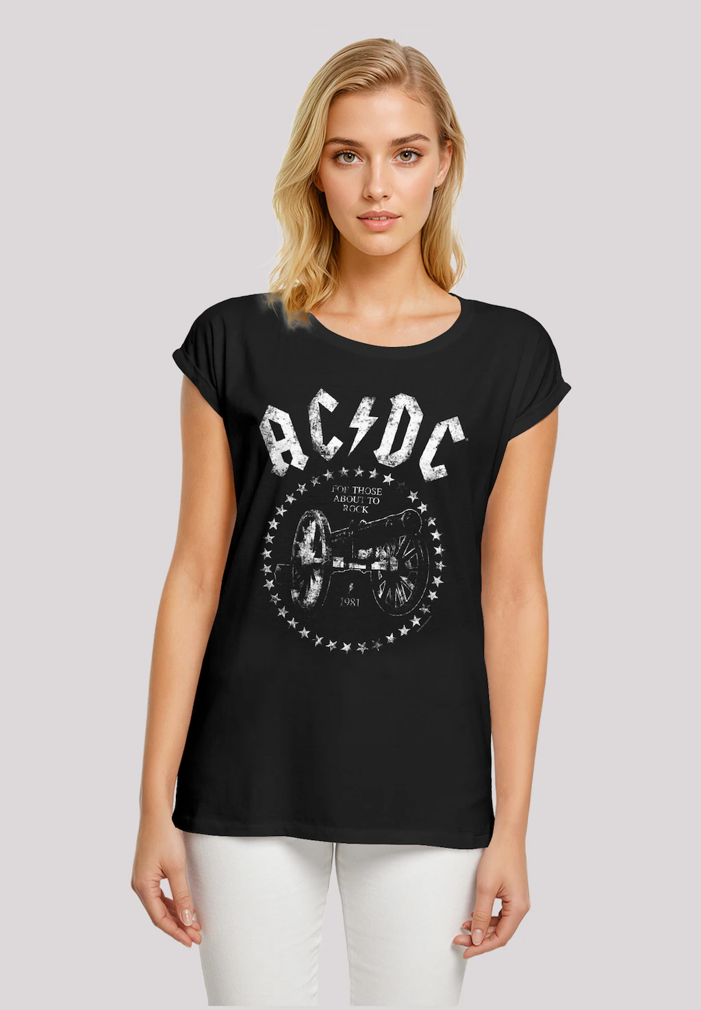 F4NT4STIC T-Shirt "ACDC We Salute You Cannon", Premium Qualität günstig online kaufen