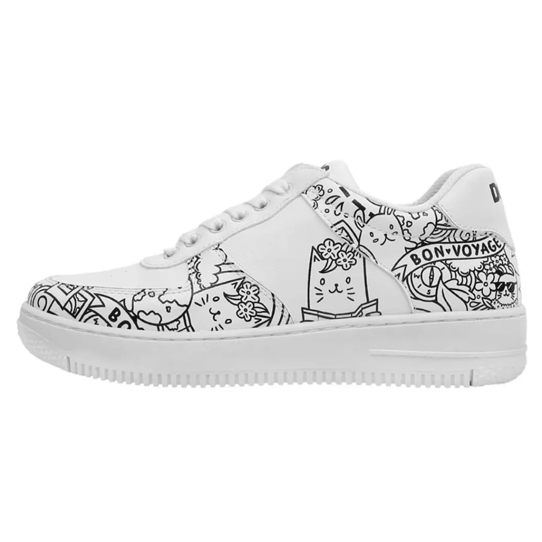 DOGO Sneaker "Damen Dice Sneakers Bon Voyage Vegan Damen Sneaker / Female", günstig online kaufen