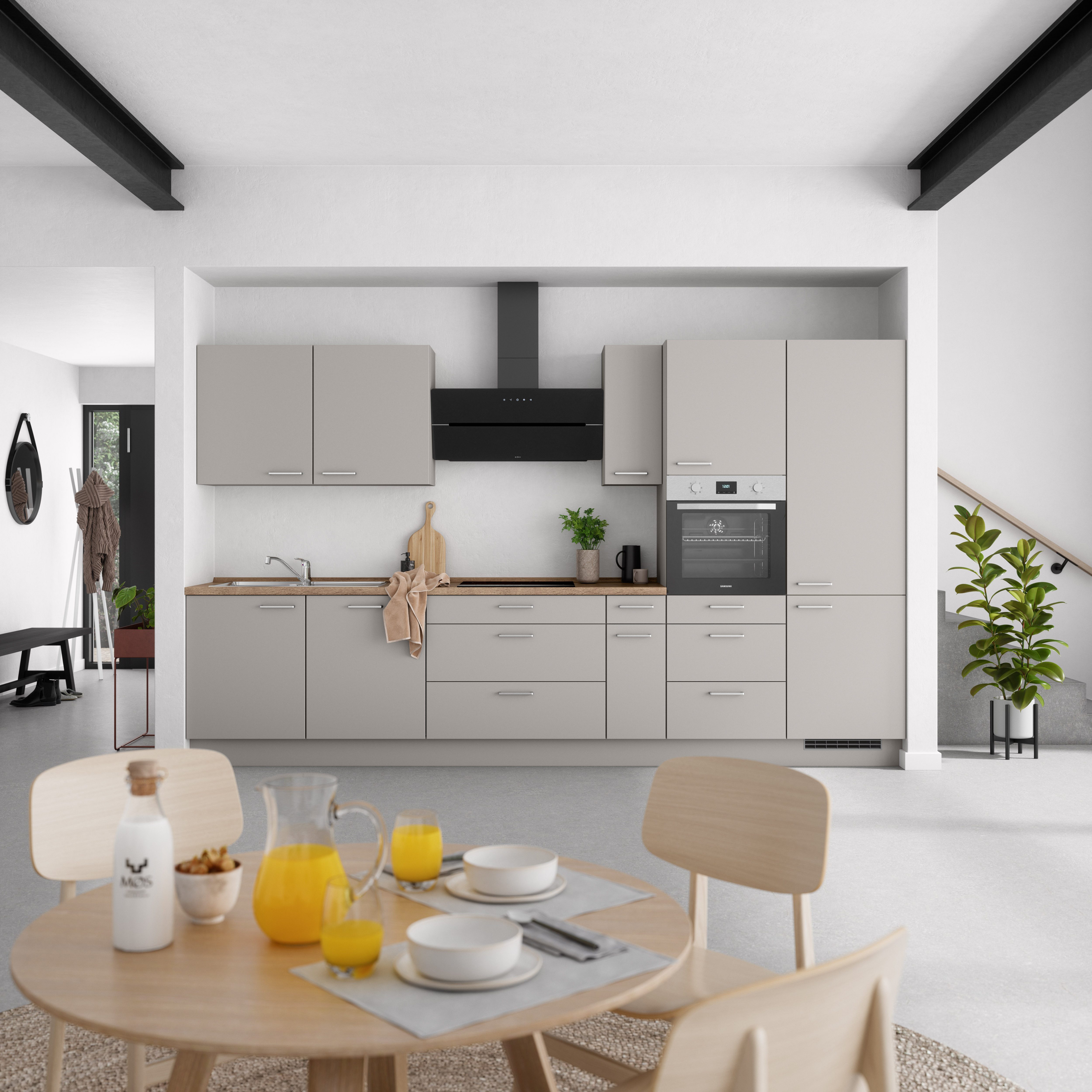 nobilia® Küchenzeile "Touch II", vormontiert, Ausrichtung günstig online kaufen