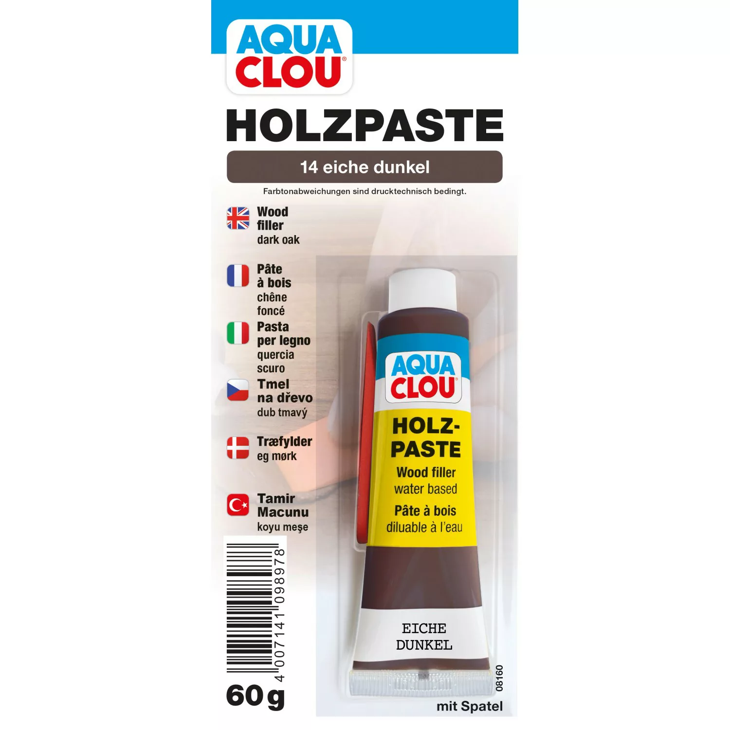 Clou Holzpaste wasserverdünnbar Eiche dunkel 60 g günstig online kaufen