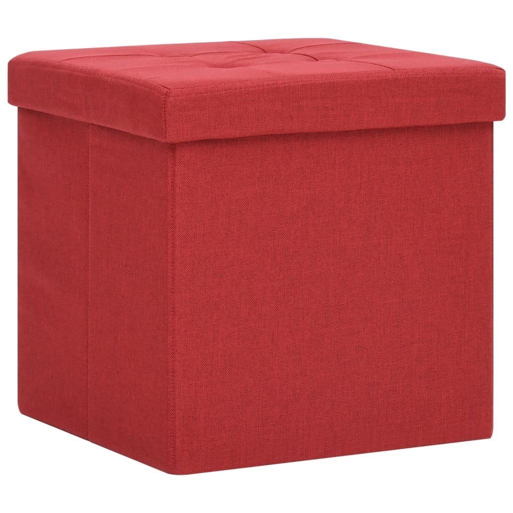 vidaXL Hocker Hocker mit Stauraum Weinrot günstig online kaufen