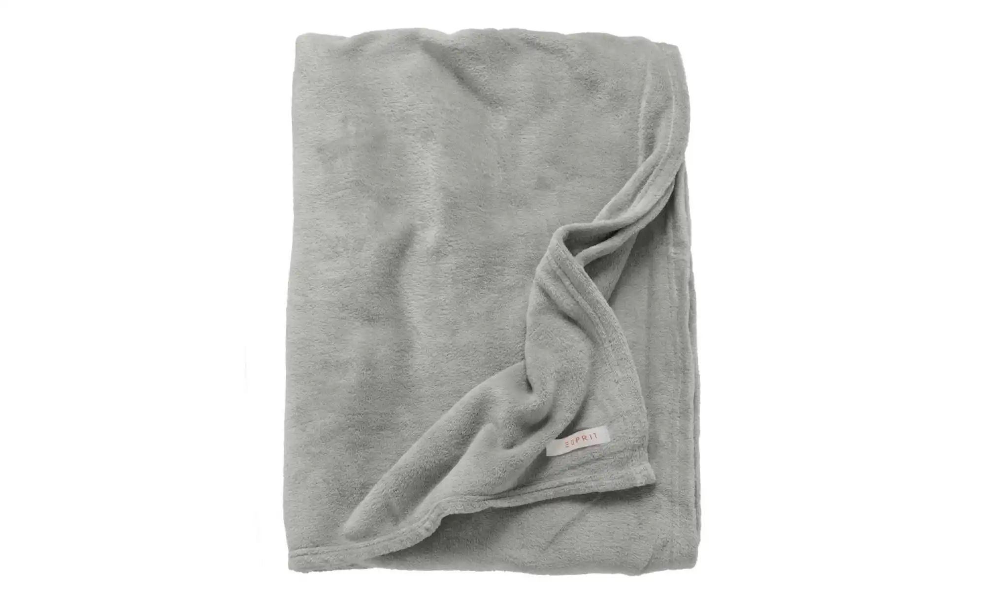 Esprit Plaid  Mellows ¦ grau ¦ Fleece ¦ Maße (cm): B: 150 H: 1,5 Dekokissen günstig online kaufen