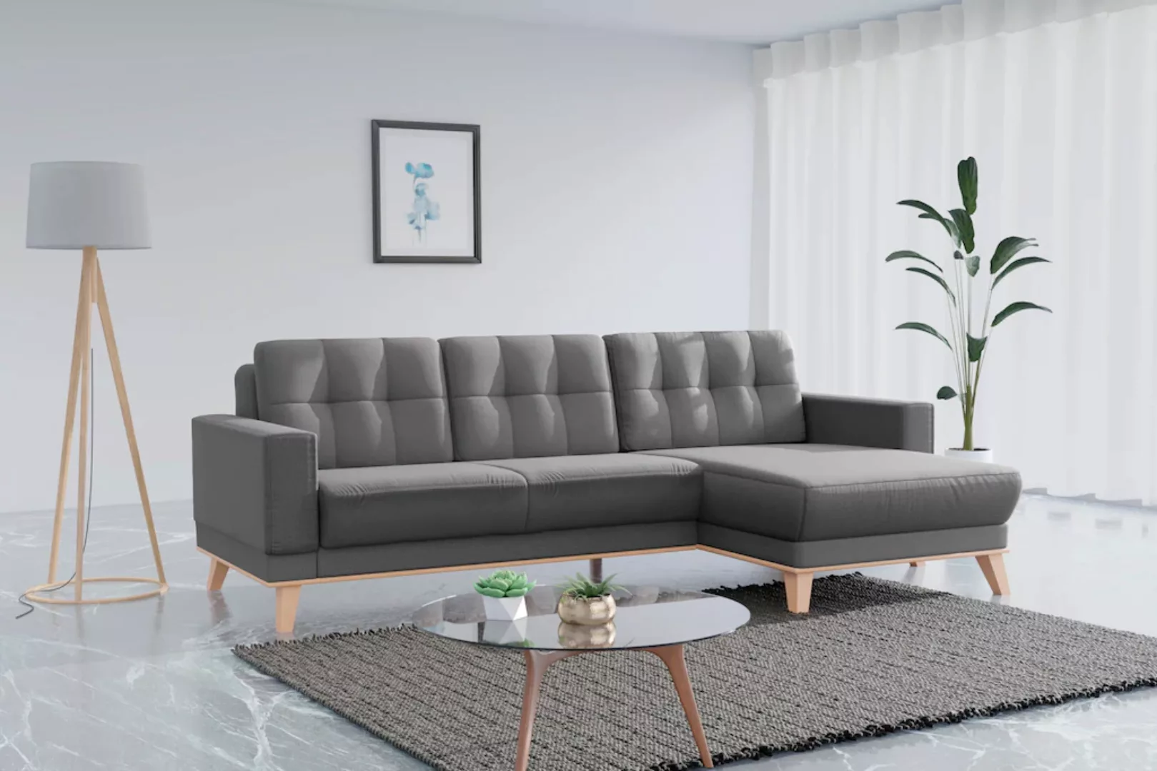 sit&more Ecksofa Lavida L-Form, wahlweise mit Kippfunktion und Bettkasten günstig online kaufen