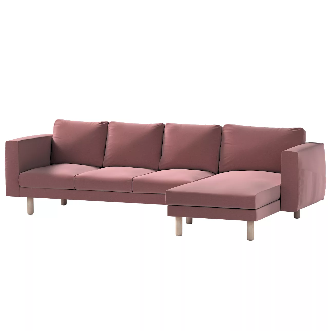 Bezug für Norsborg 4-Sitzer Sofa mit Recamiere, violett, Norsborg Bezug für günstig online kaufen