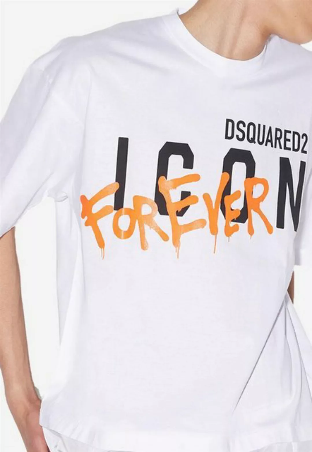 Dsquared2 Print-Shirt D2 ICON Forever T-Shirt White günstig online kaufen