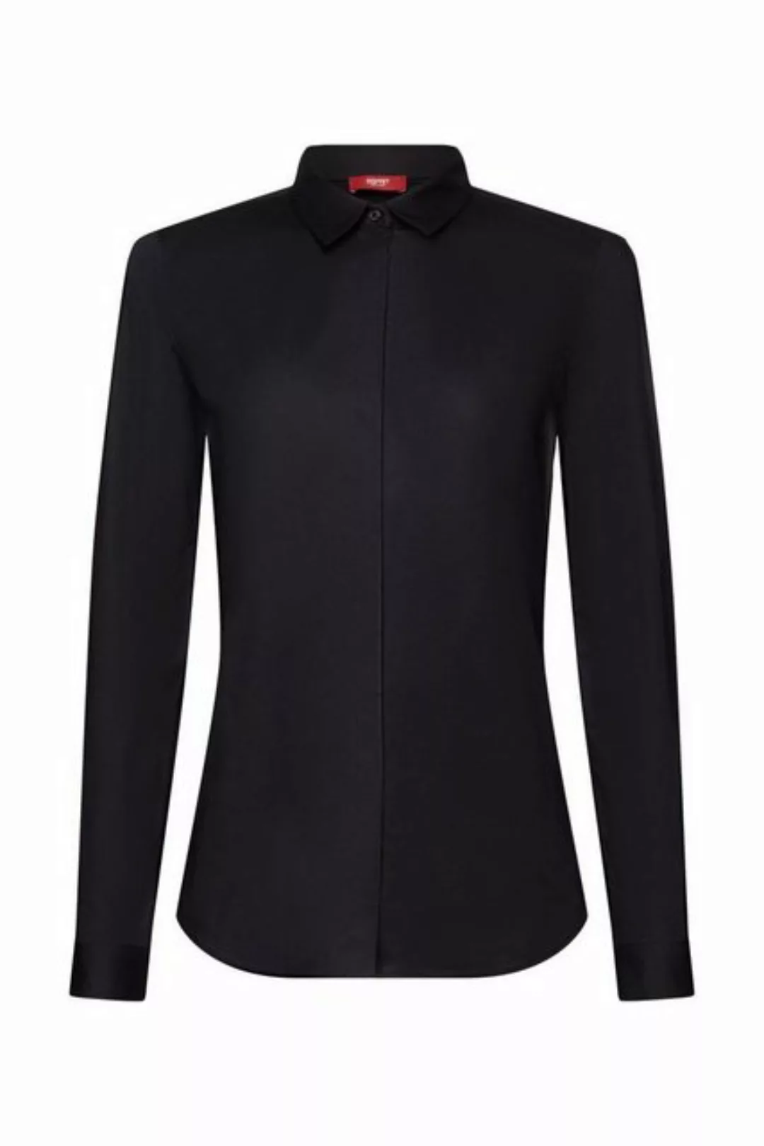 Esprit Blusenshirt basic blouse, BLACK günstig online kaufen