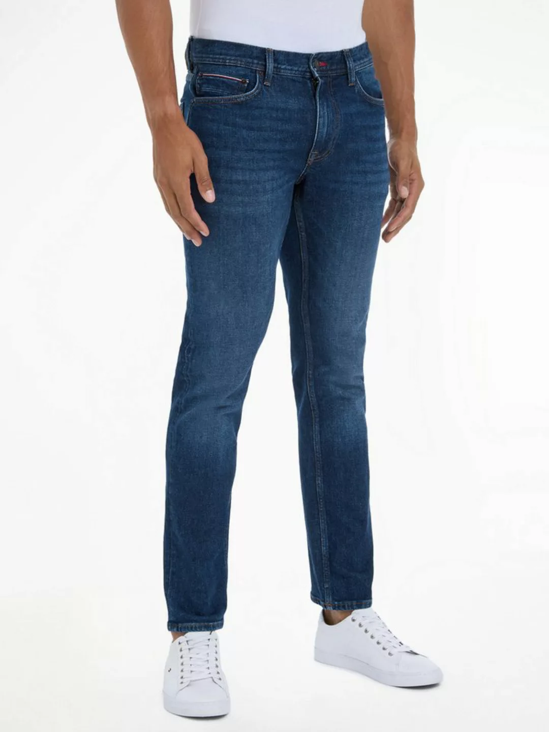 Tommy Hilfiger Straight-Jeans STRAIGHT DENTON STR CREST INDIGO günstig online kaufen