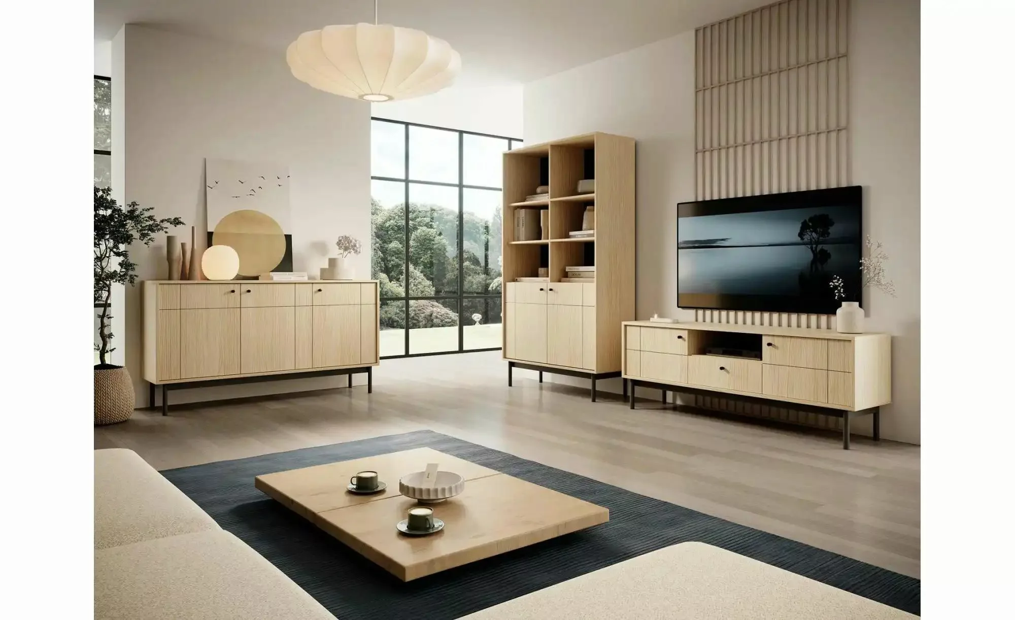Lowboard  Panda ¦ braun ¦ Maße (cm): B: 154 H: 57 Kommoden & Sideboards > L günstig online kaufen