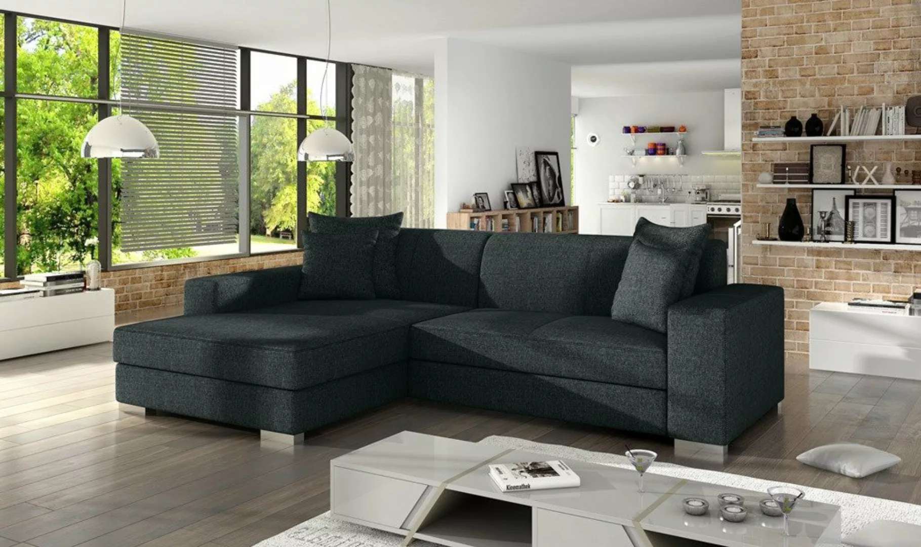 ALTDECOR Ecksofa MEXIC, Couch mit Schlaffunktion, Wohnzimmer - Wohnlandscha günstig online kaufen