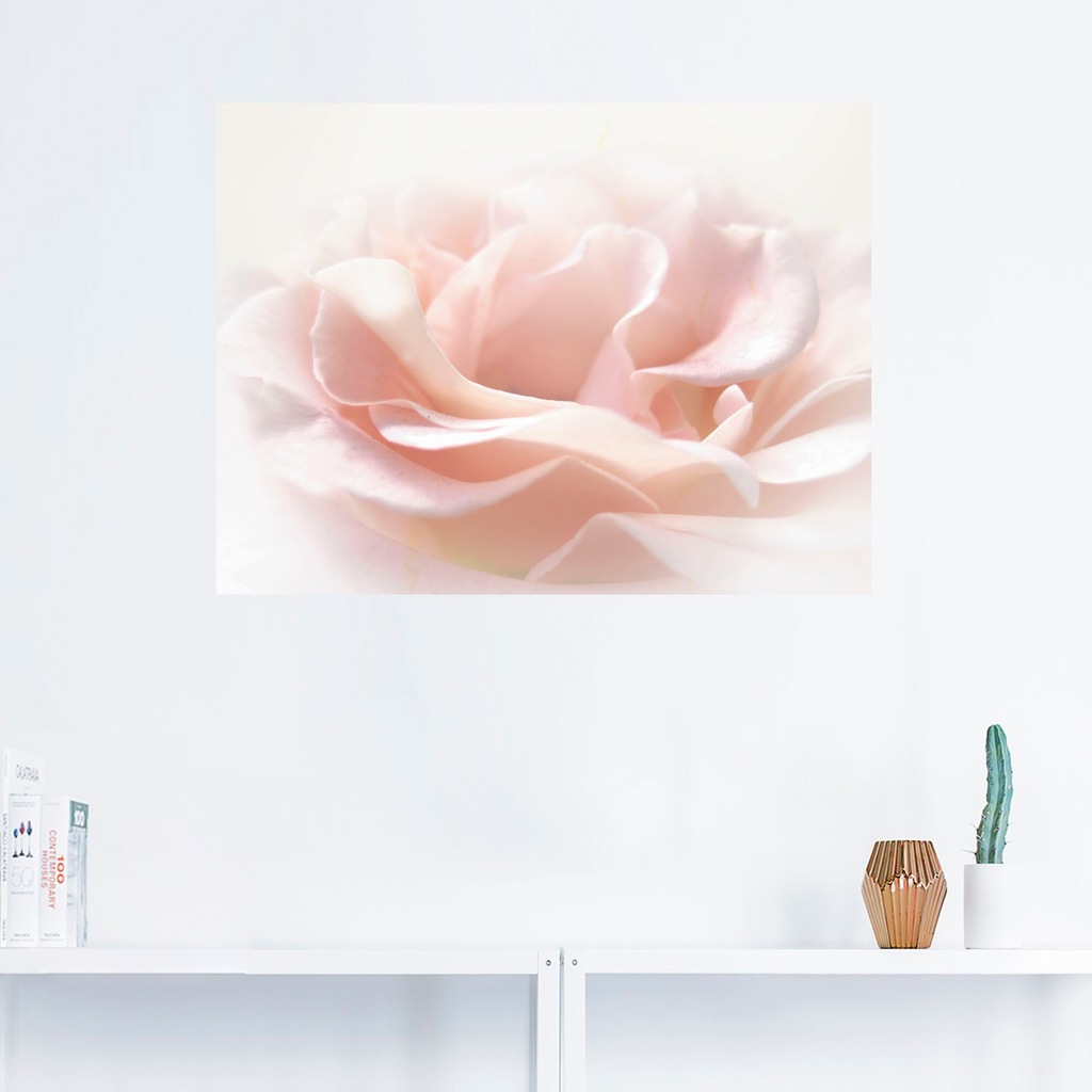 Artland Wandbild "Rose I", Blumen, (1 St.), als Alubild, Outdoorbild, Leinw günstig online kaufen