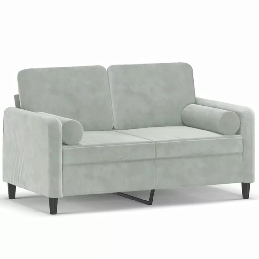 vidaXL Sofa Sofa mit Zierkissen Samt, 120 cm, 2-Sitzer günstig online kaufen