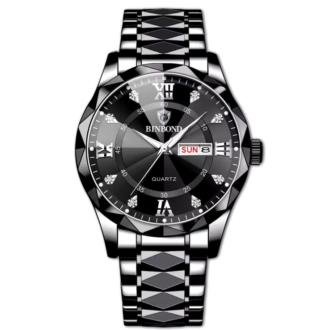 BinBond Quarzuhr Multifunktionsuhr Armbanduhr Chronograph Herrenuhr günstig online kaufen