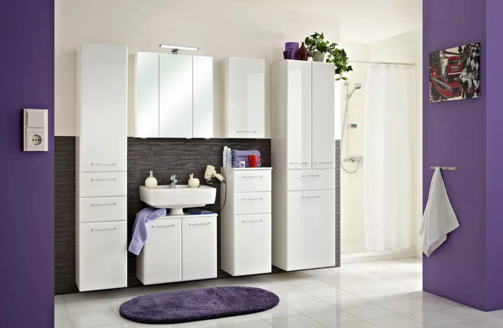 Saphir Spiegelschrank Quickset Badschrank, 3 Spiegeltüren, 6 Einlegeböden, günstig online kaufen