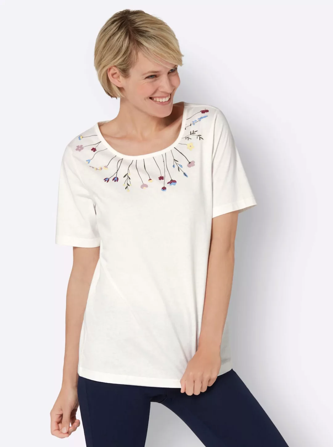 Classic Basics Kurzarmshirt "Rundhals-Shirt", (1 tlg.) günstig online kaufen