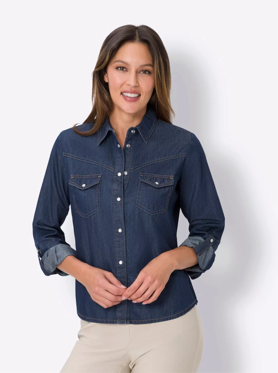 Classic Basics Jeansbluse günstig online kaufen