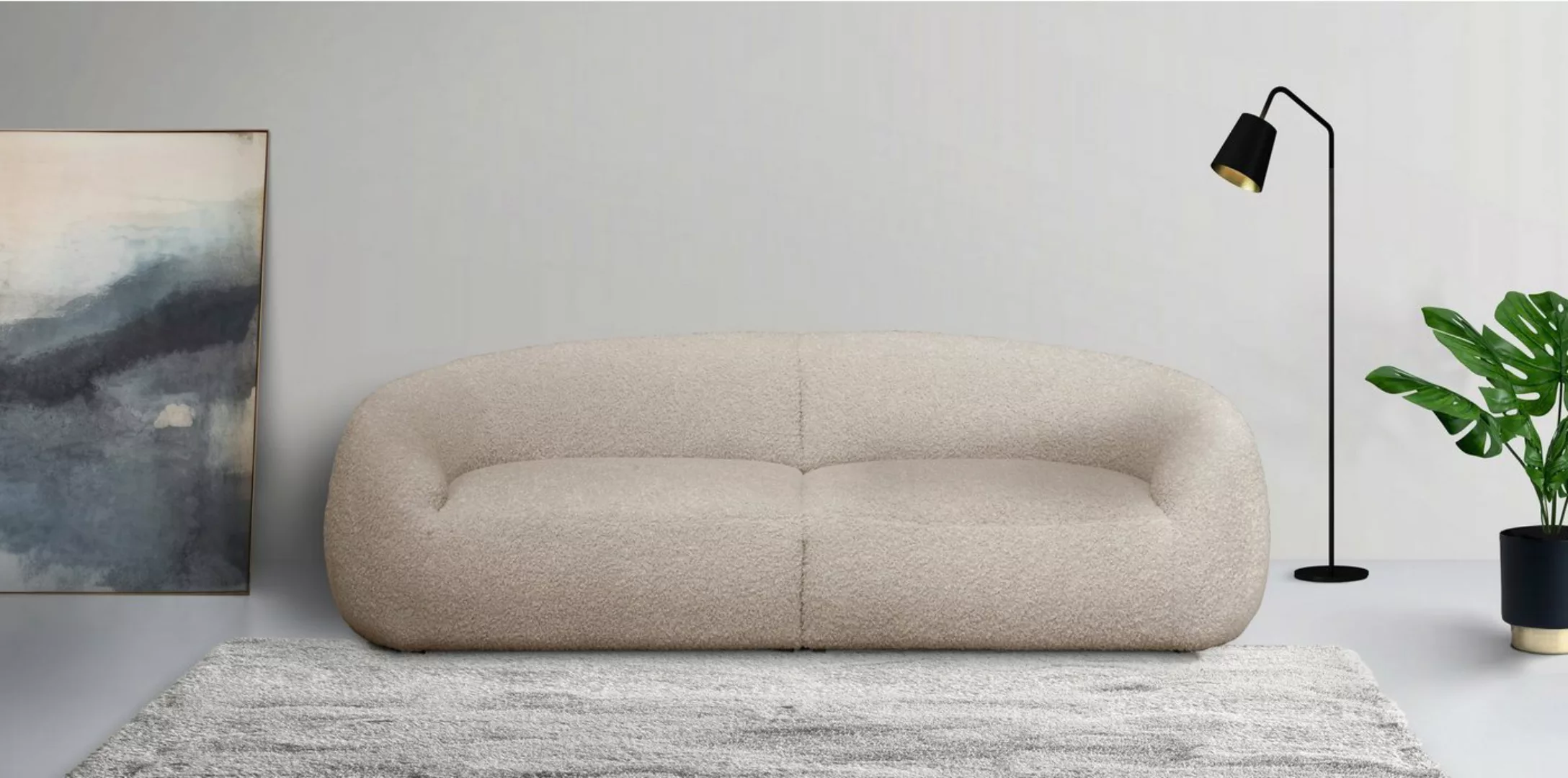 LeGer Home by Lena Gercke Big-Sofa "Yani", organische Form, auch in Bouclé günstig online kaufen