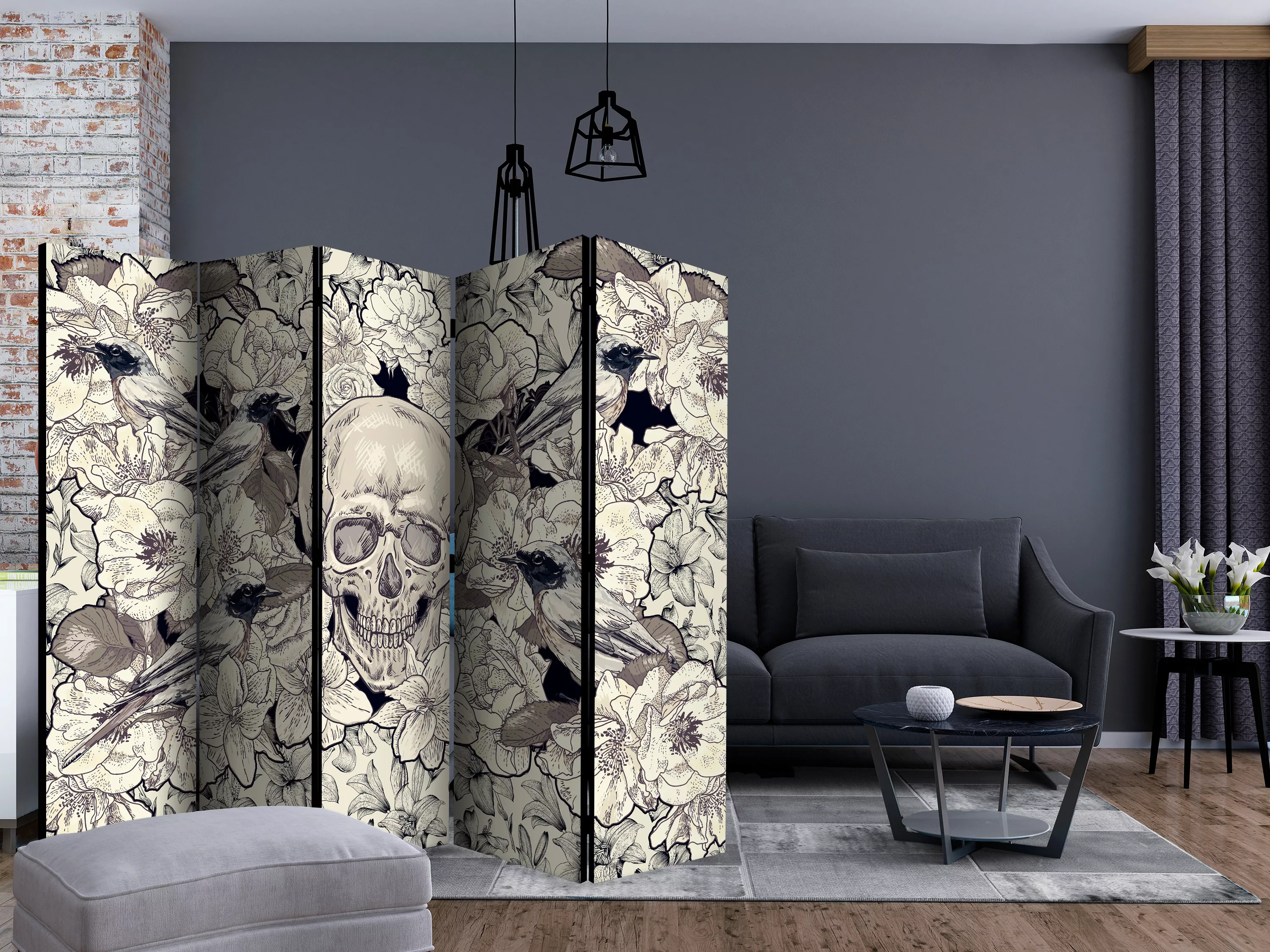 5-teiliges Paravent - Inspired By Art Nouveau Ii [room Dividers] günstig online kaufen