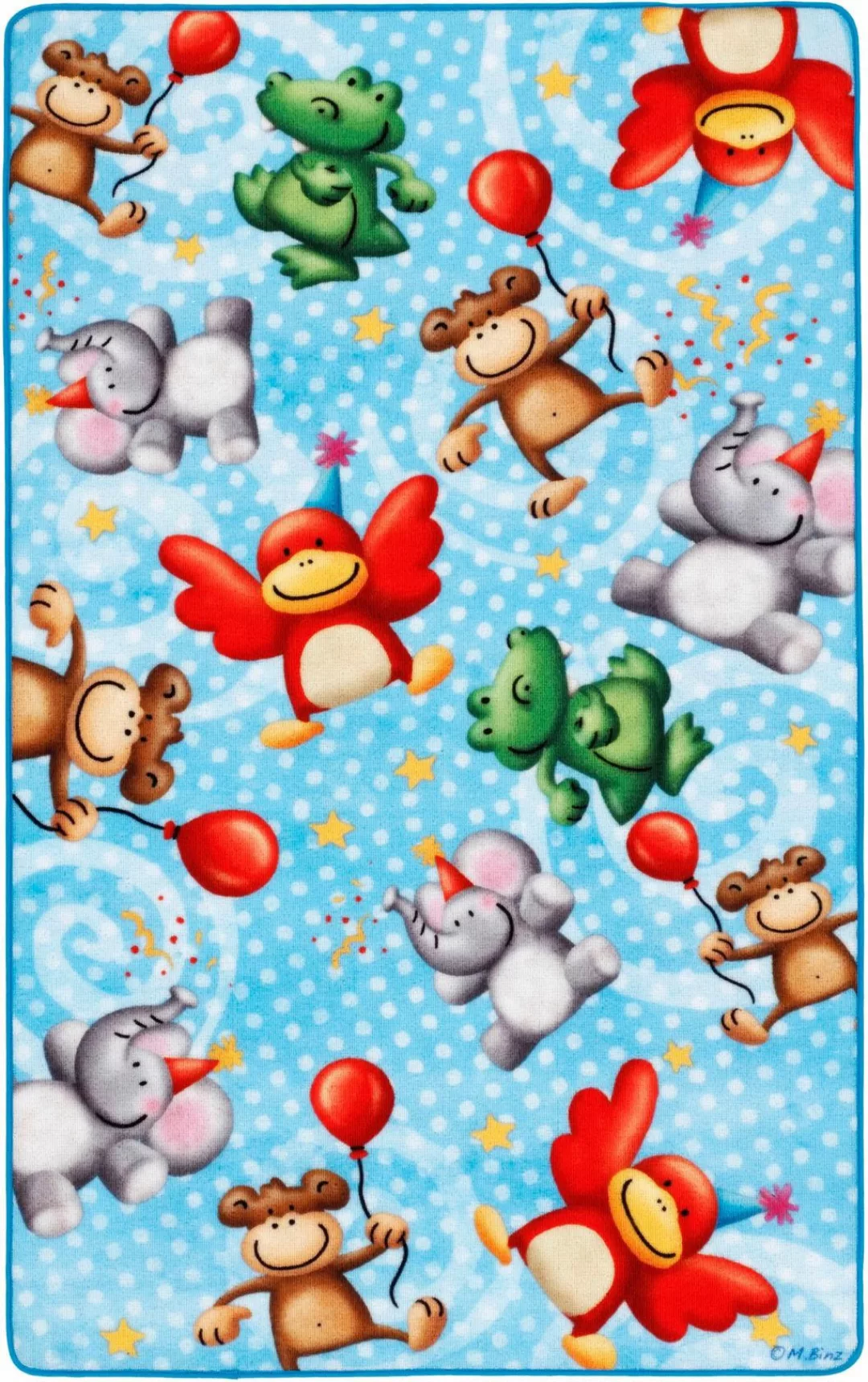 Böing Carpet Kinderteppich »Lovely Kids LK-4 Affen«, rechteckig, Motiv Zoot günstig online kaufen