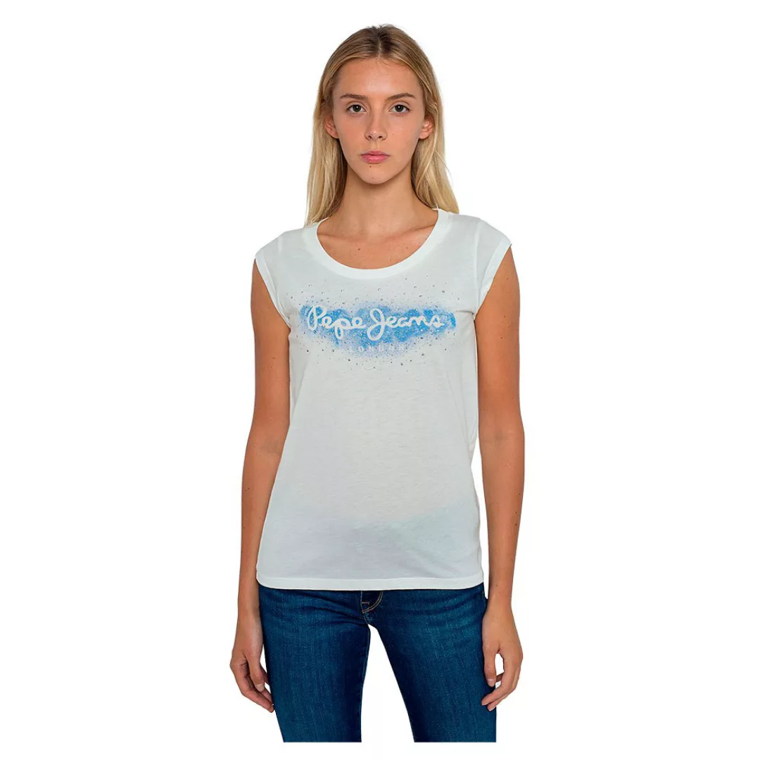 Pepe Jeans Camila Kurzärmeliges T-shirt XL Off White günstig online kaufen