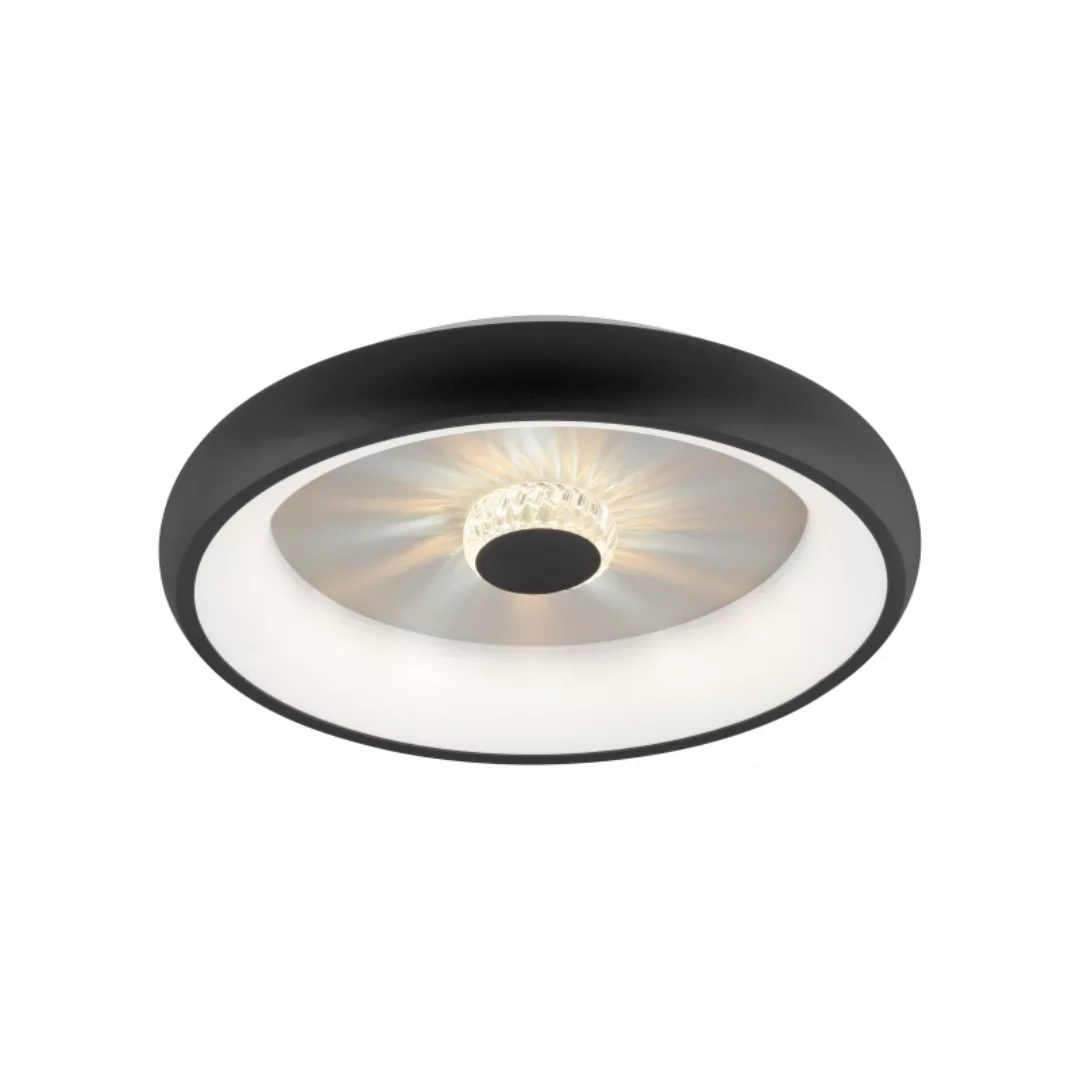 LED-Deckenleuchte Vertigo, CCT, Ø 46,5 cm, schwarz günstig online kaufen