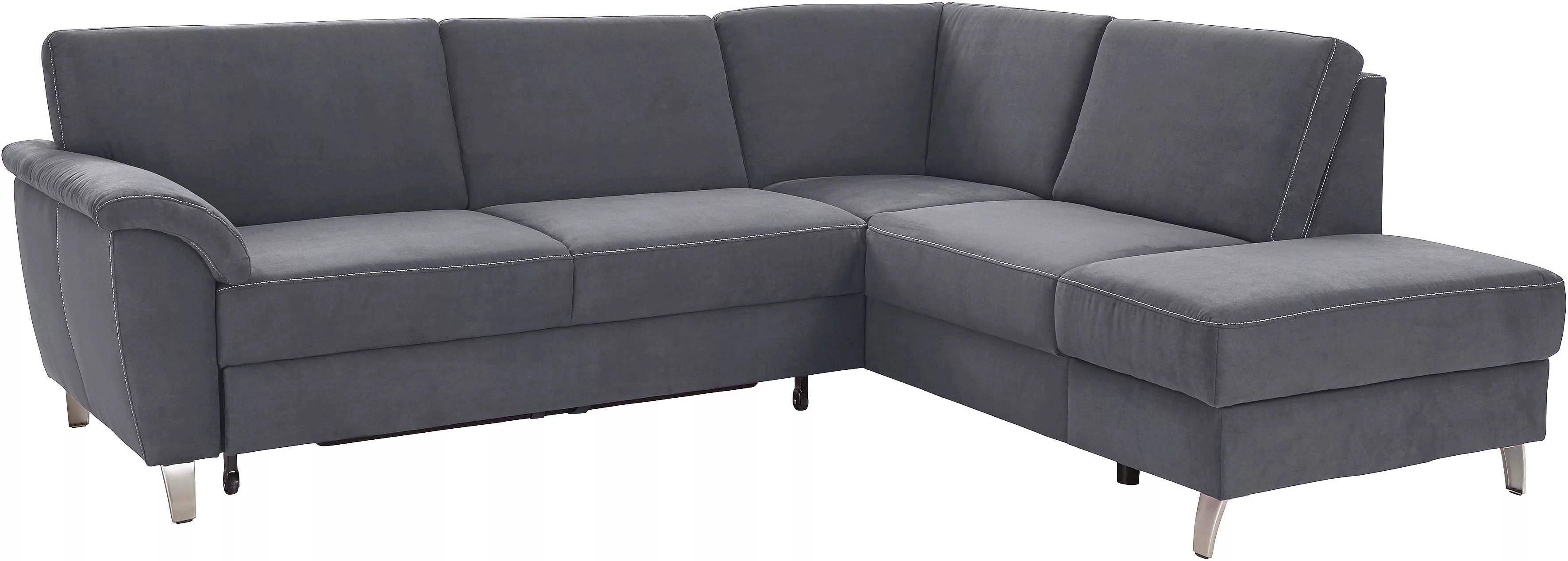 sit&more Ecksofa »Texel L-Form«, mit Federkern, wahlweise mit Bettfunktion günstig online kaufen