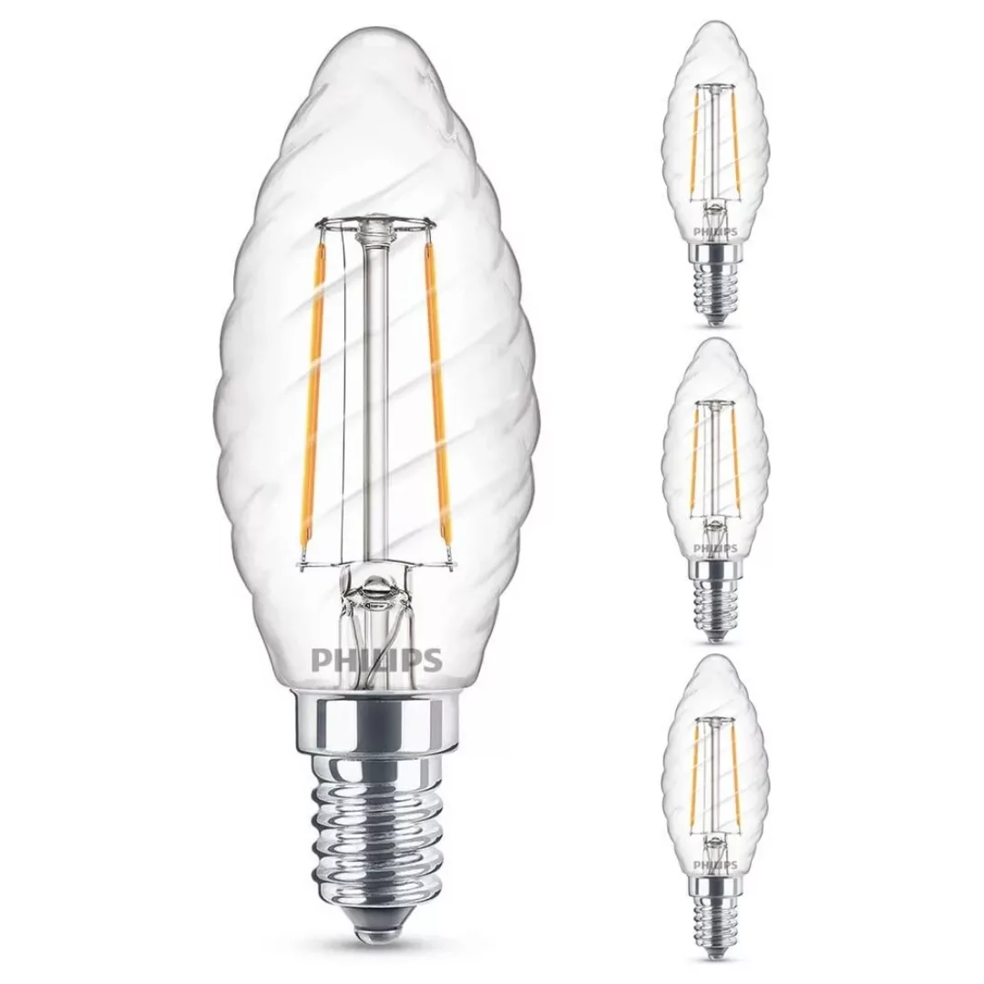 Philips LED Lampe ersetzt 25W, E14 Kerzeform ST35, klar, warmweiß, 250 Lume günstig online kaufen